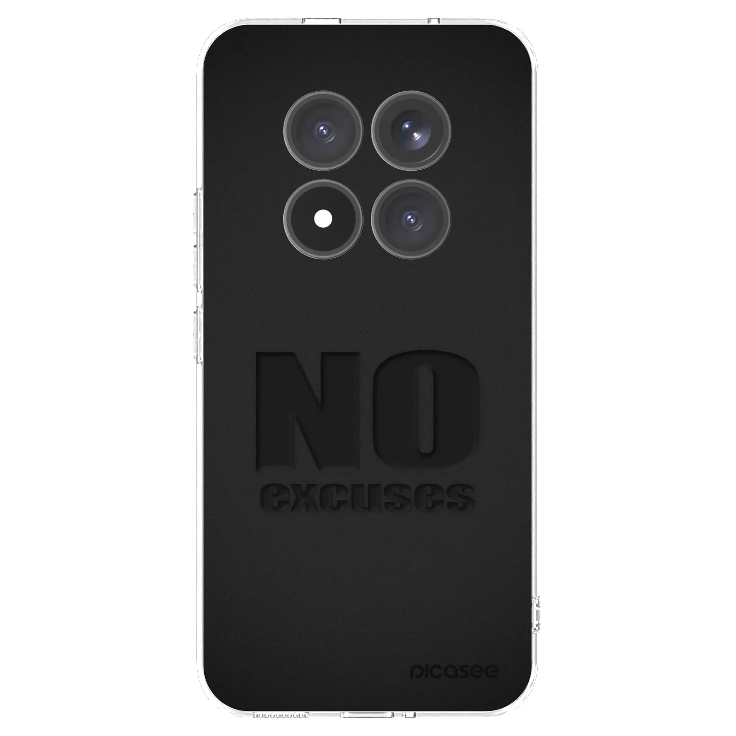 Picasee silikonowe przeźroczyste etui na Xiaomi Redmi Note 15 Pro+ - No Excuses