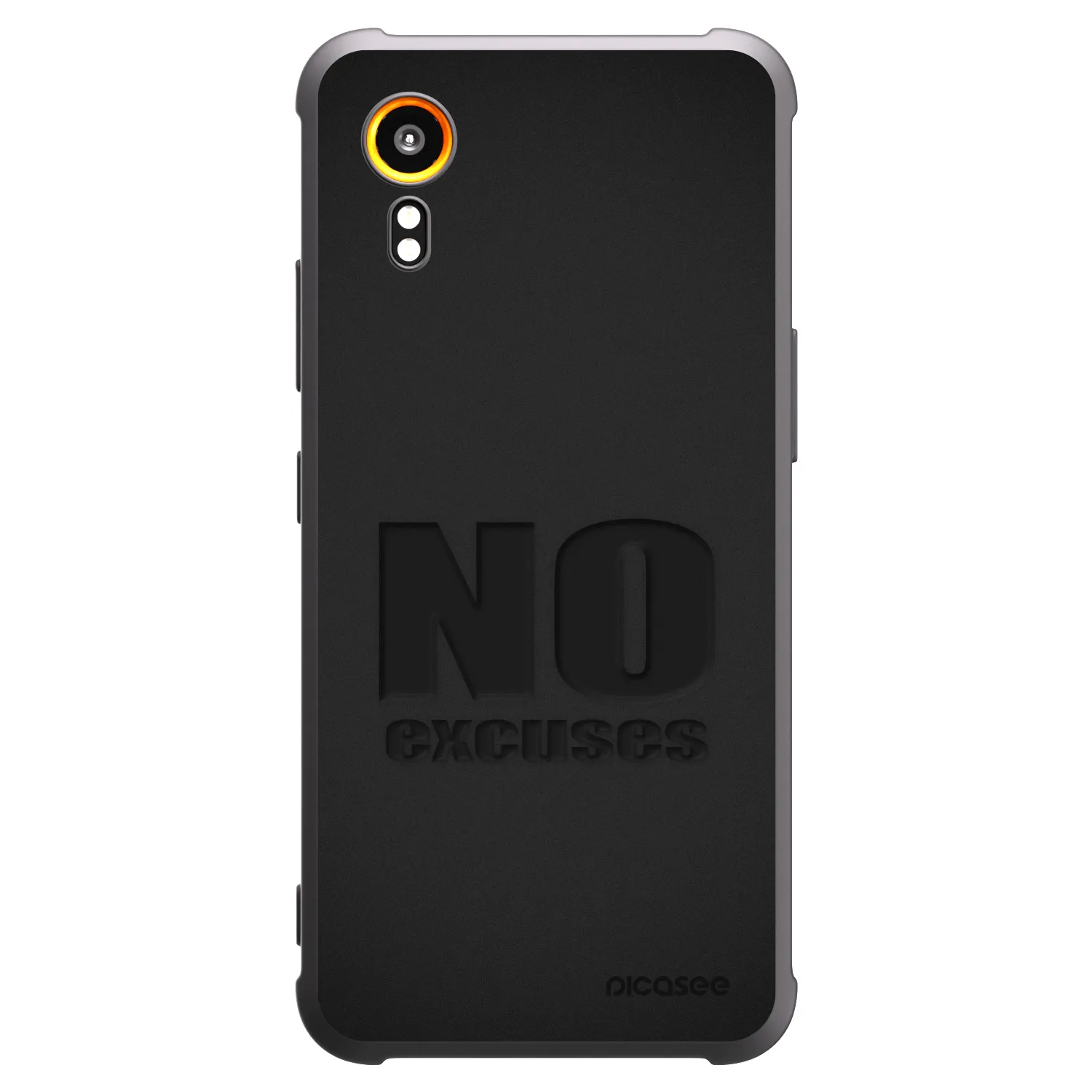 Picasee silikonowe czarne etui na Samsung Galaxy Xcover 7 - No Excuses