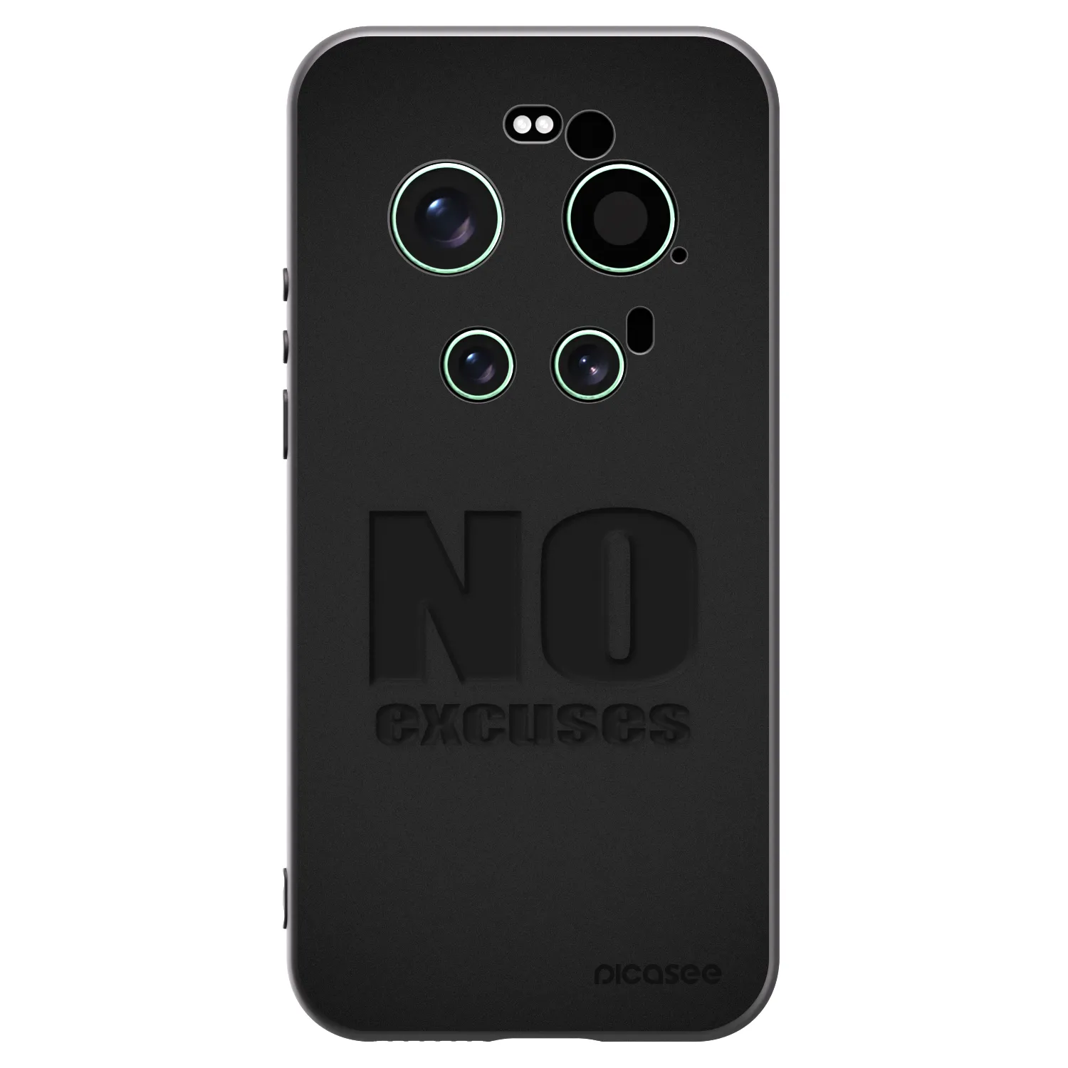 Picasee silikonowe czarne etui na Xiaomi 17 Ultra - No Excuses