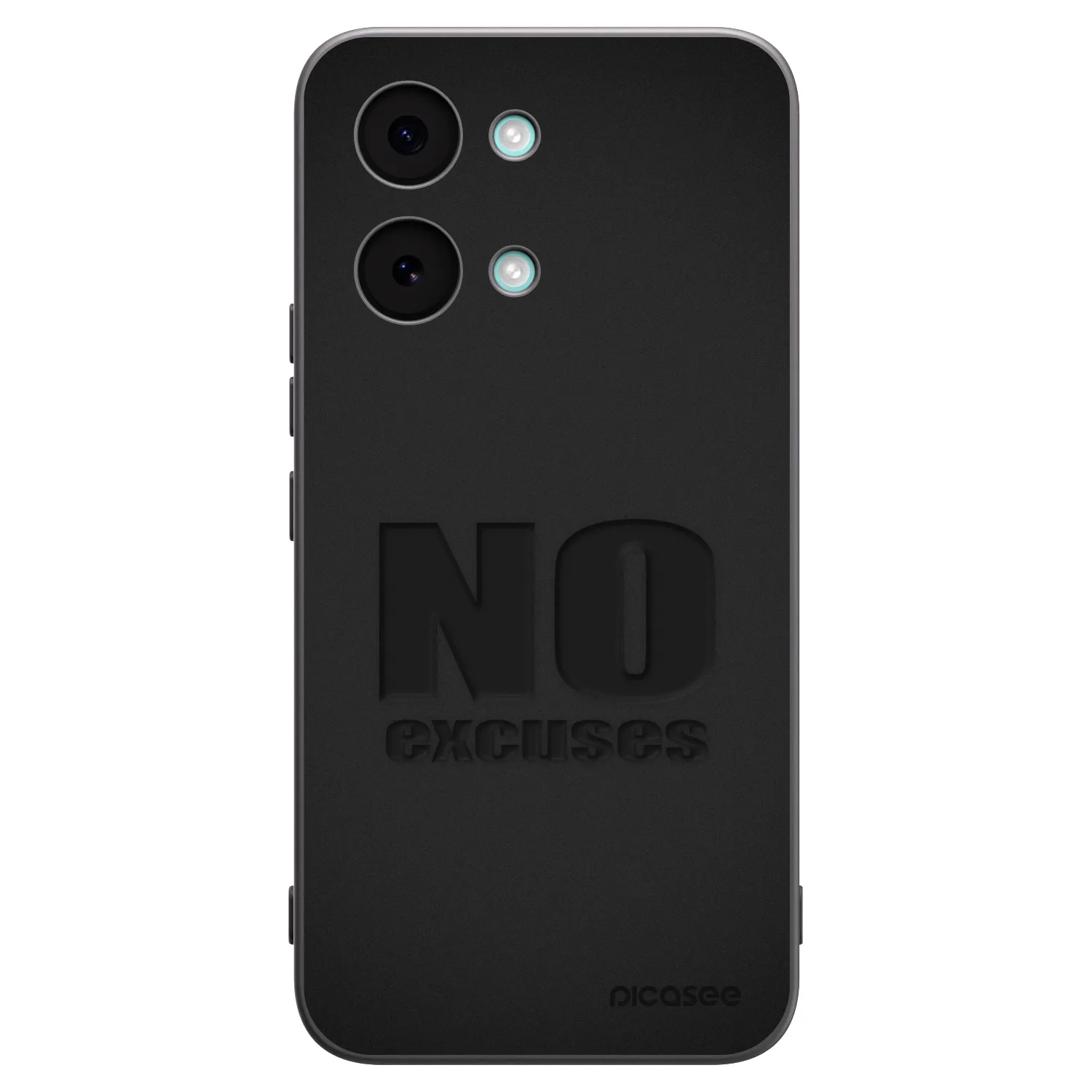 Picasee silikonowe czarne etui na Xiaomi Poco X8 Pro Max - No Excuses