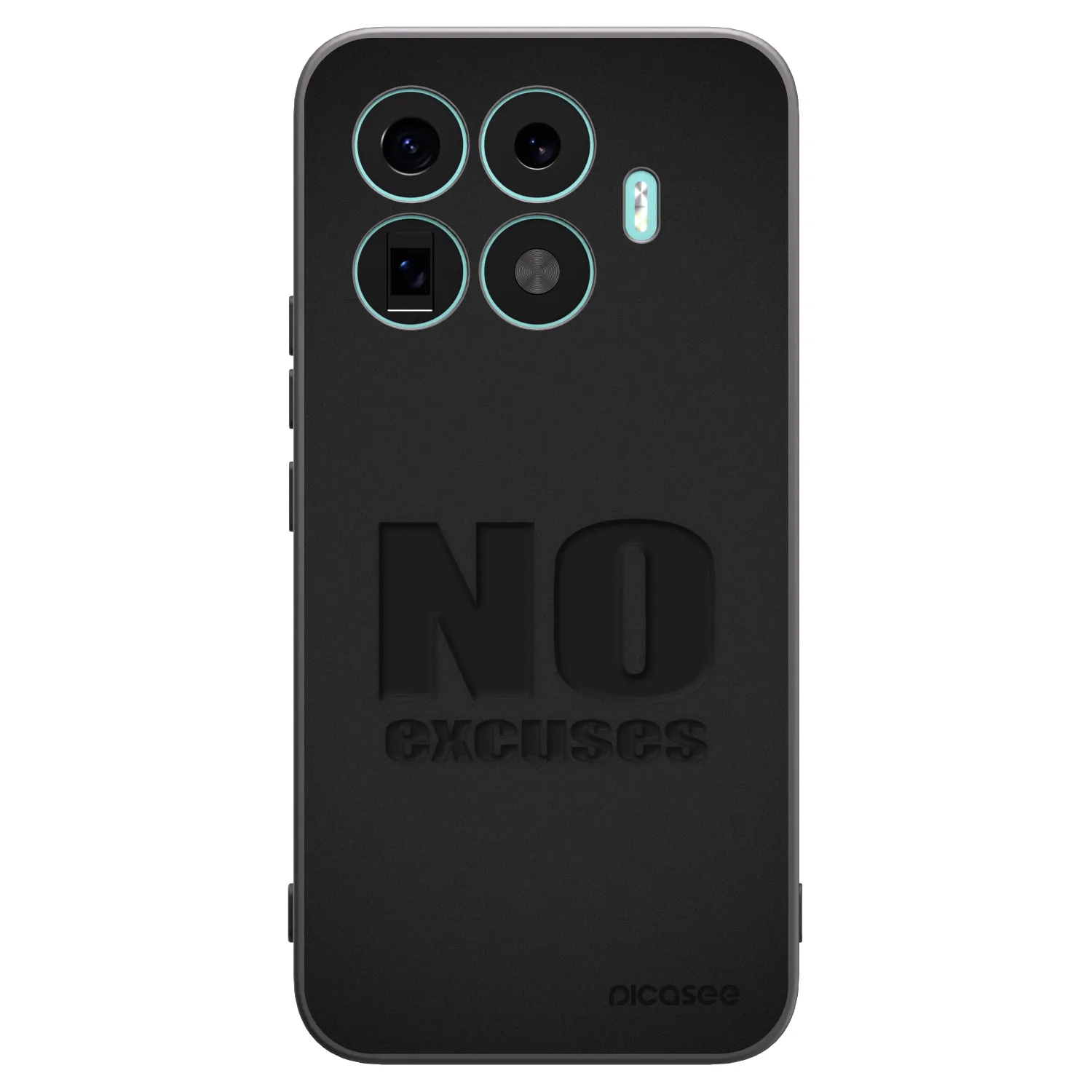 Picasee silikonowe czarne etui na Xiaomi 17T Pro - No Excuses