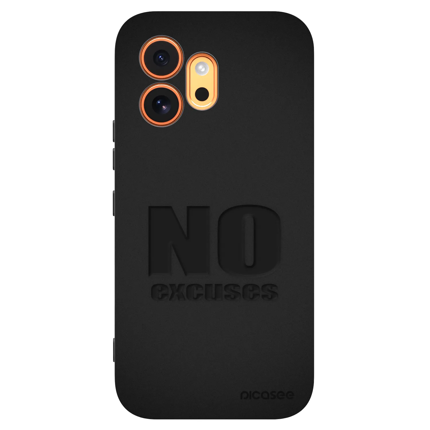 Picasee silikonowe czarne etui na Honor 600 - No Excuses