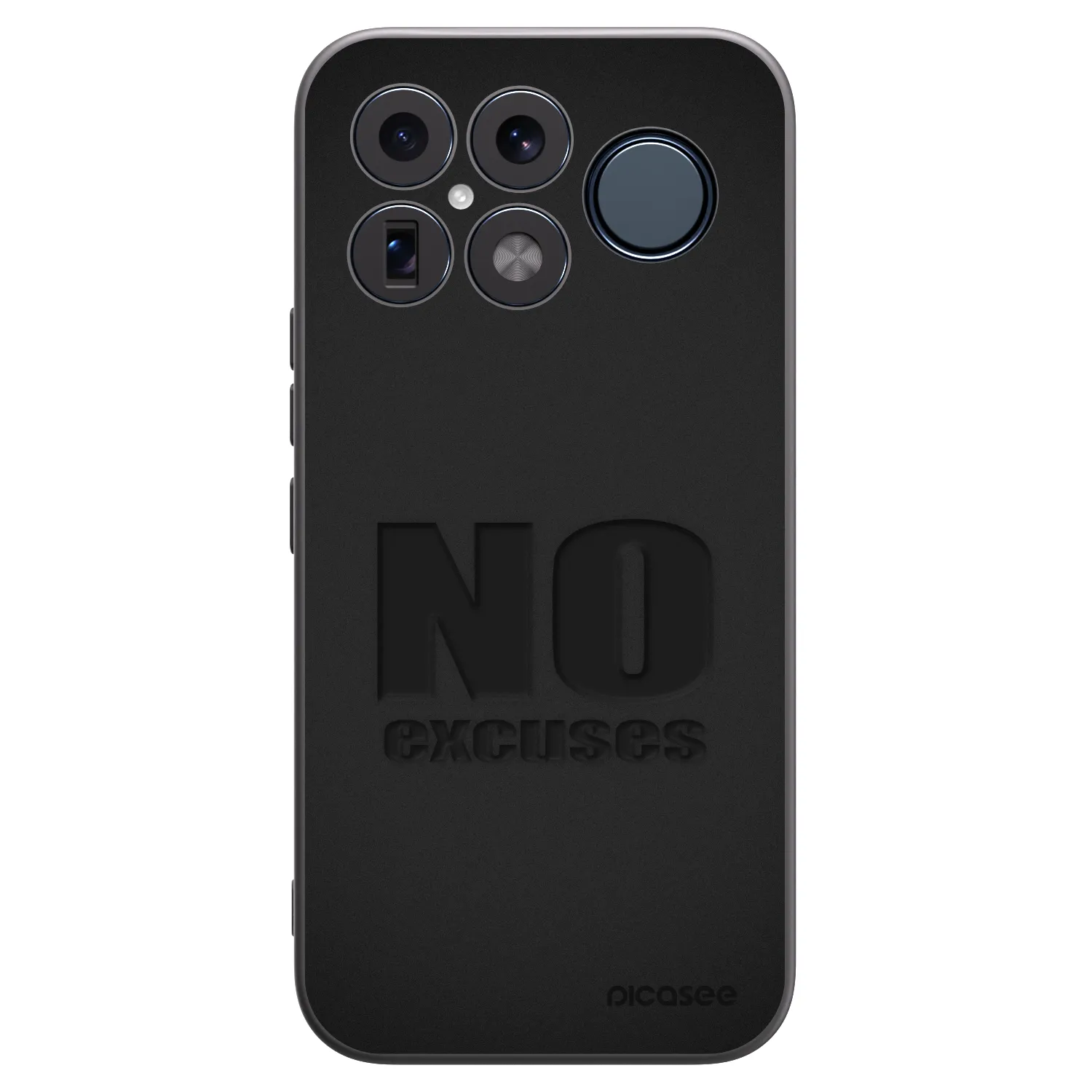 Picasee silikonowe czarne etui na Xiaomi Poco F8 Ultra - No Excuses