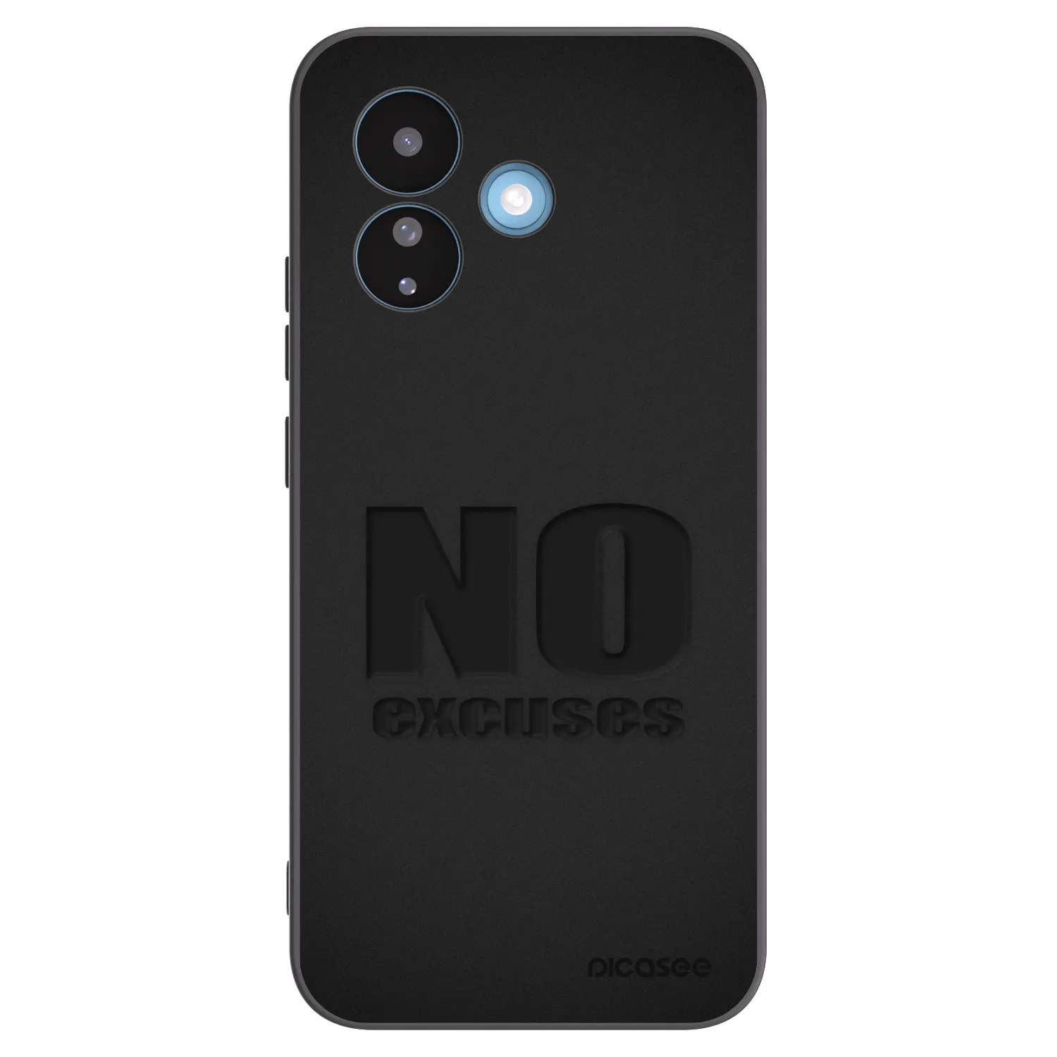 Picasee silikonowe czarne etui na Xiaomi Redmi Note 17 Pro 5G - No Excuses