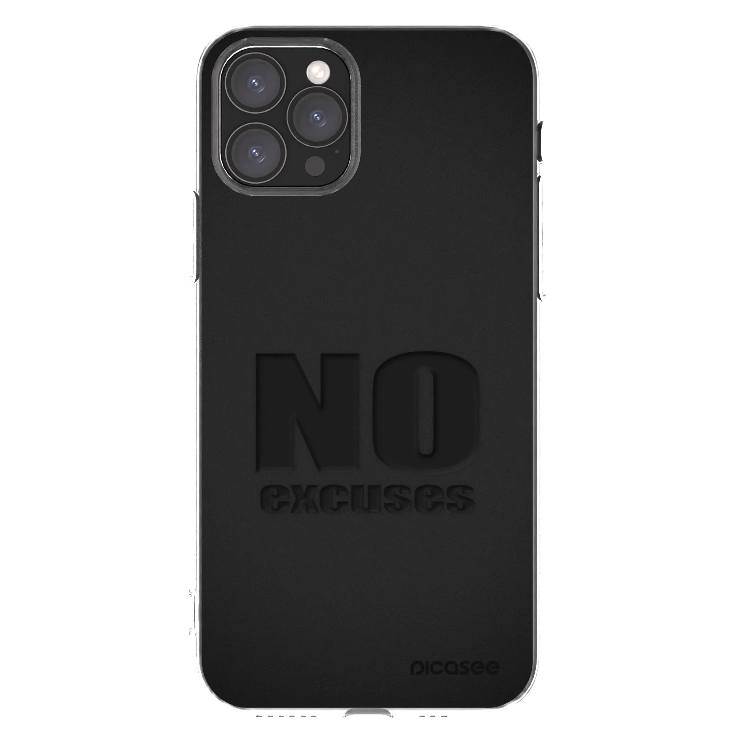 Picasee silikonowe przeźroczyste etui na Apple iPhone 11 Pro - No Excuses