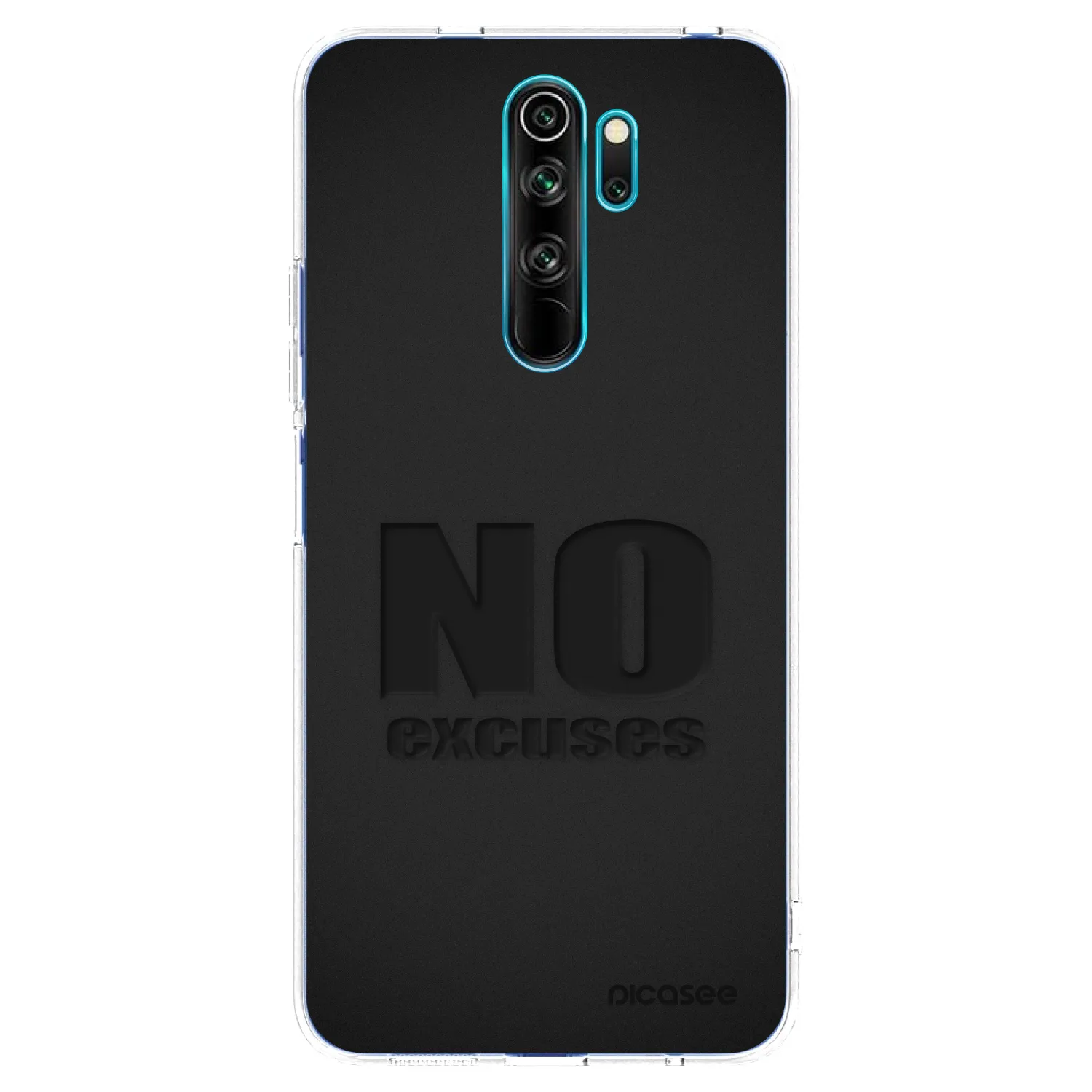 Picasee silikonowe przeźroczyste etui na Xiaomi Redmi Note 8 Pro - No Excuses