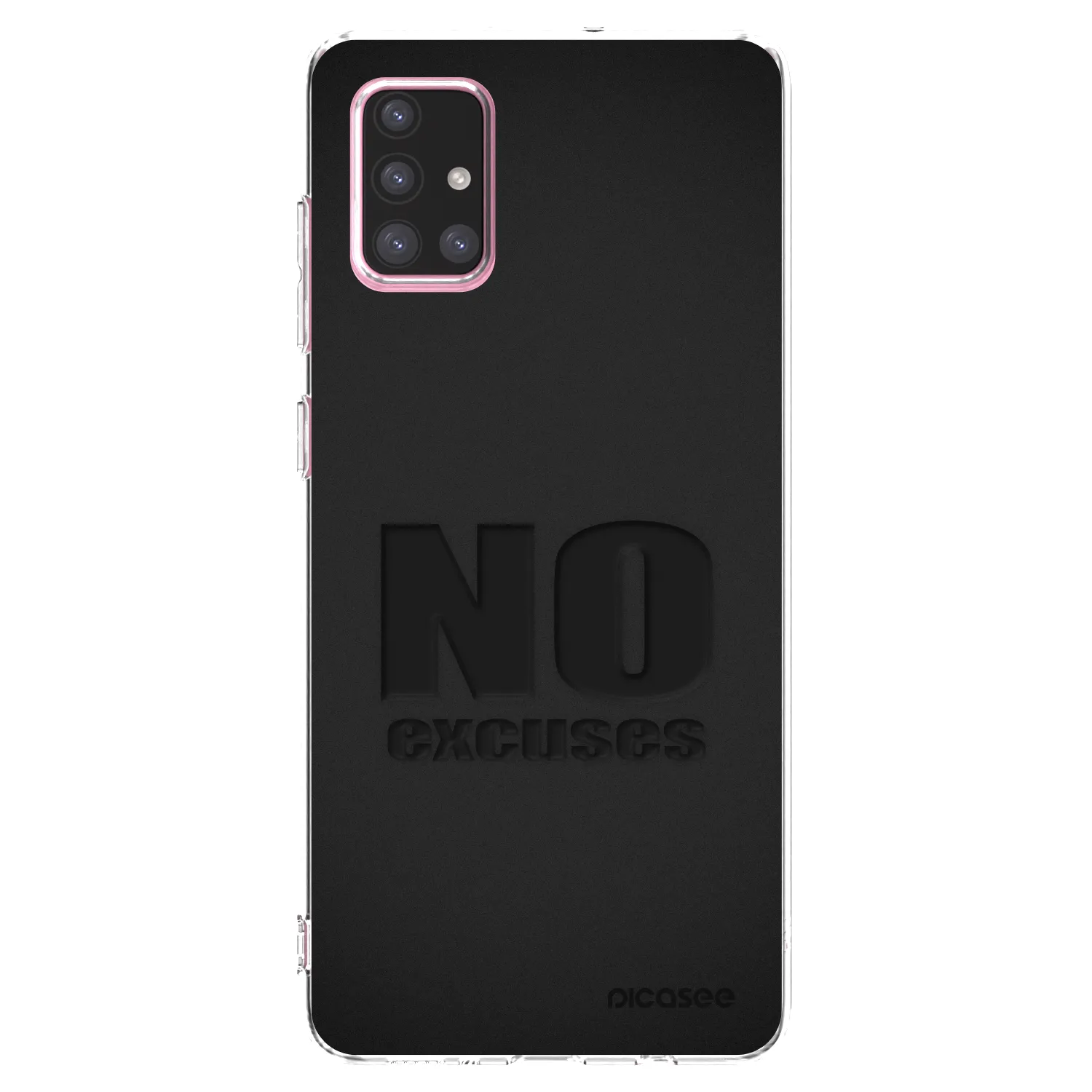 Picasee silikonowe przeźroczyste etui na Samsung Galaxy A71 A715F - No Excuses