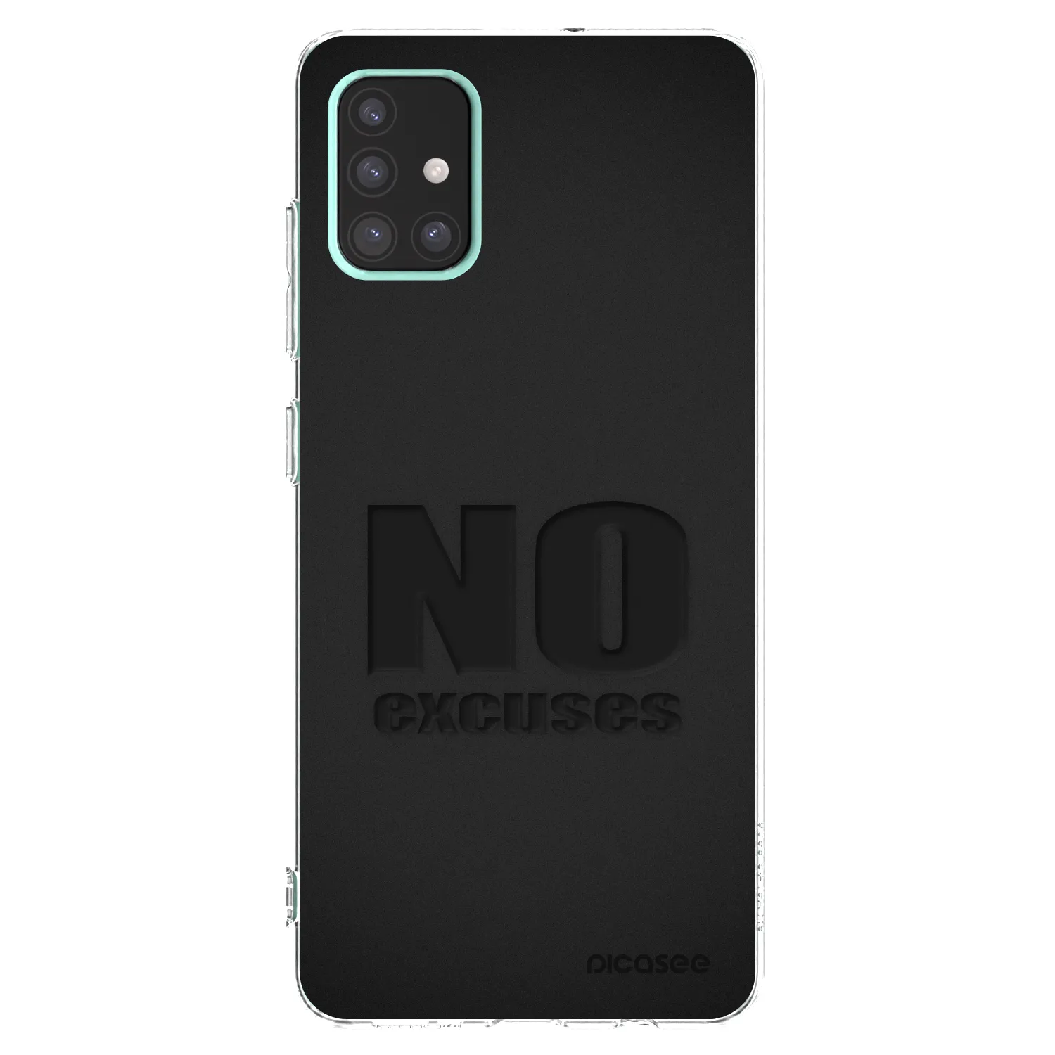 Picasee silikonowe przeźroczyste etui na Samsung Galaxy A51 A515F - No Excuses