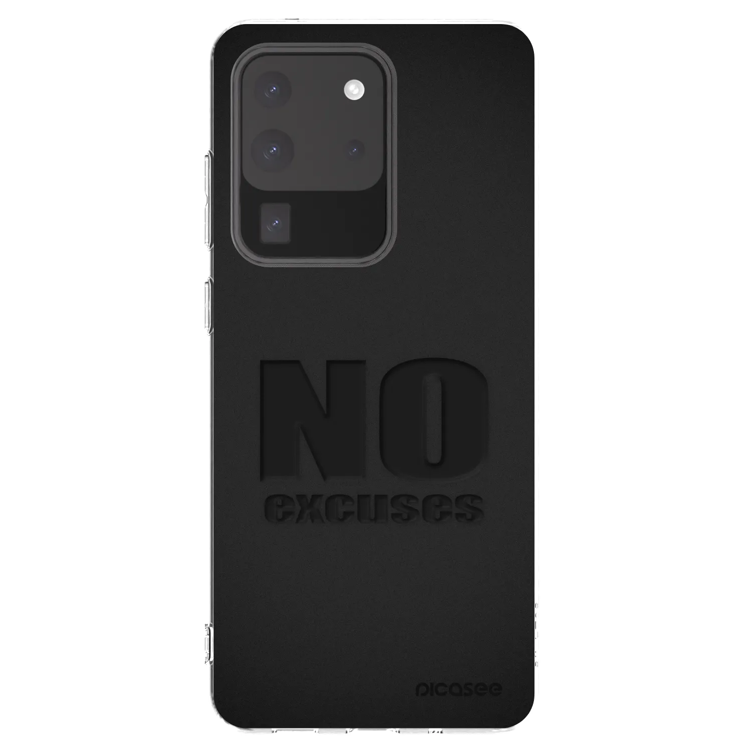 Picasee silikonowe przeźroczyste etui na Samsung Galaxy S20 Ultra 5G G988F - No Excuses