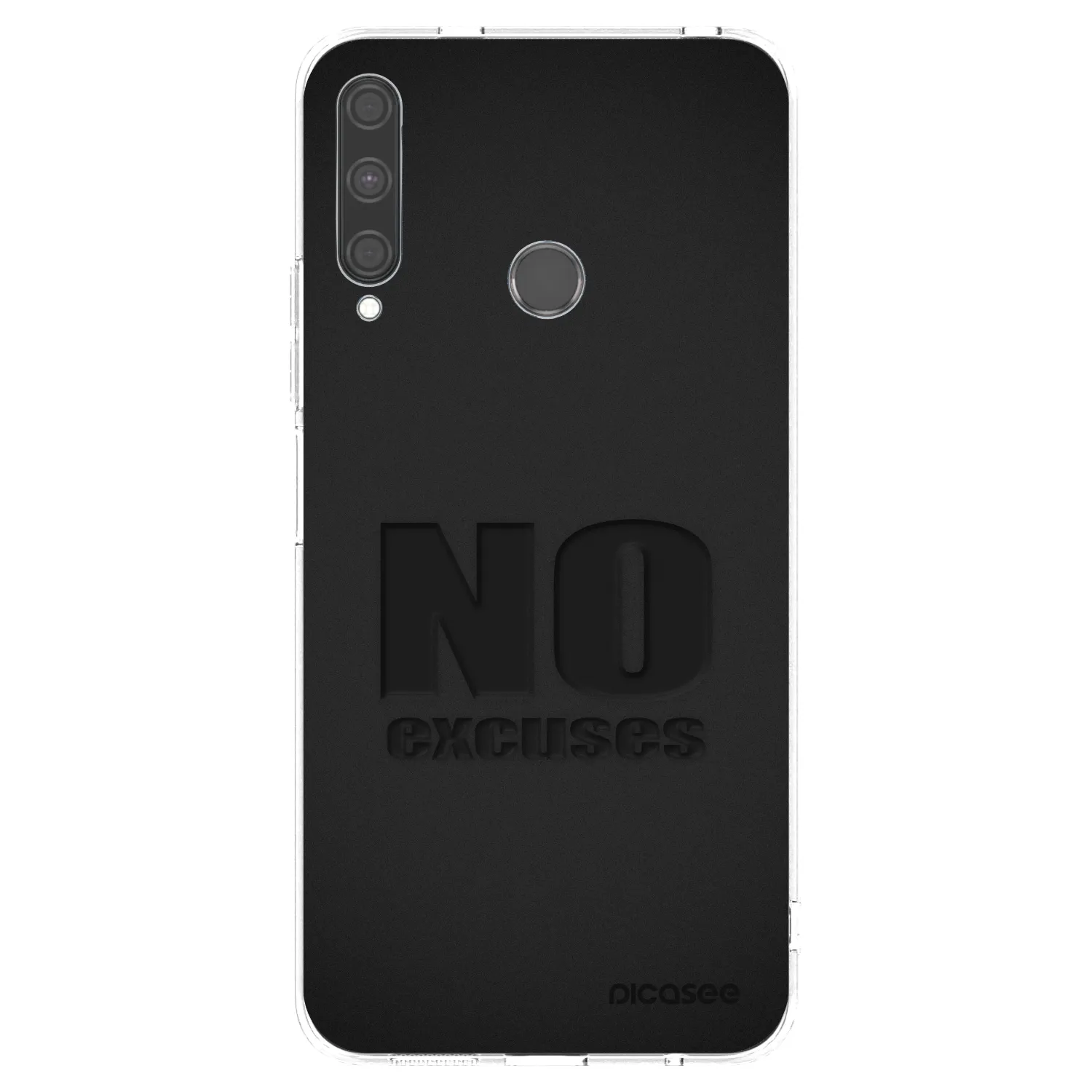 Picasee silikonowe przeźroczyste etui na Huawei P40 Lite E - No Excuses