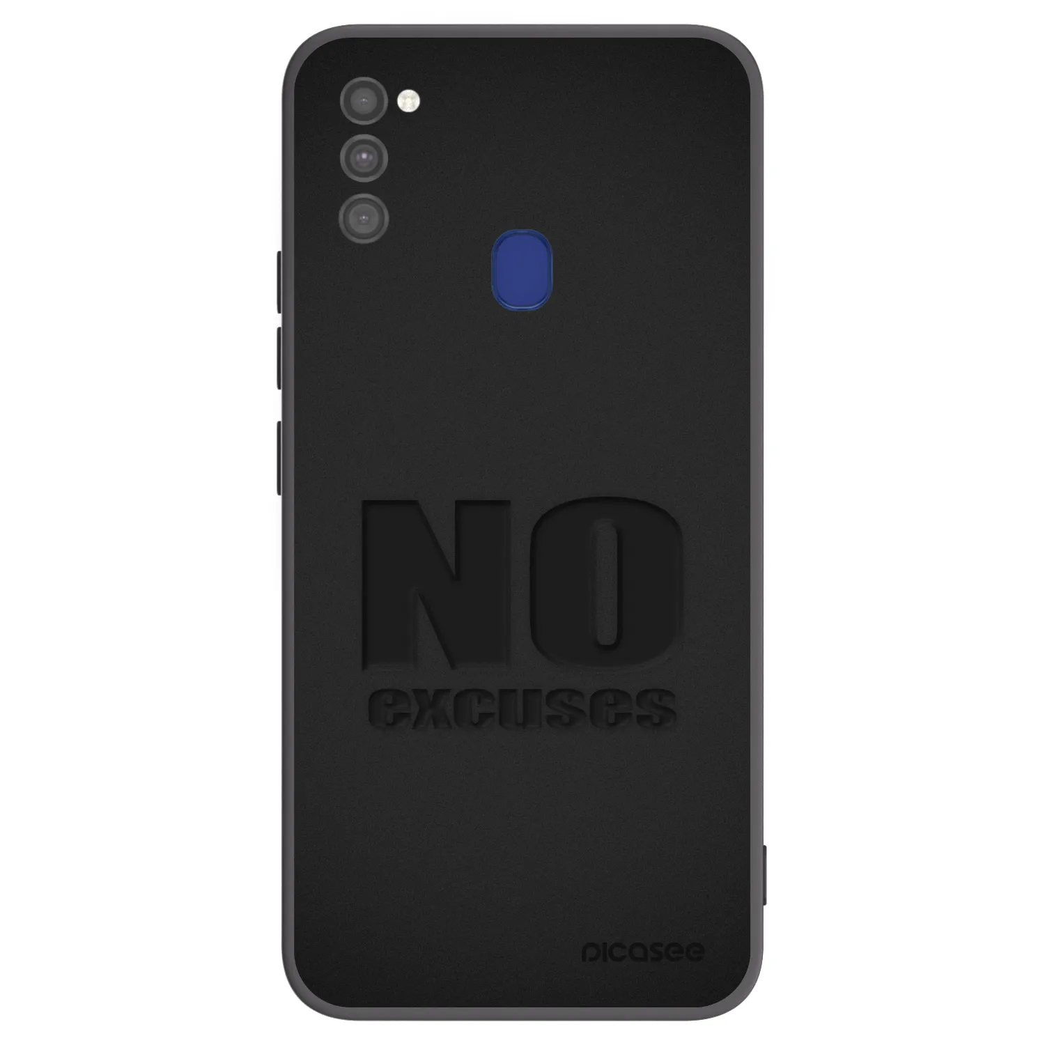 Picasee silikonowe czarne etui na Samsung Galaxy M21 M215F - No Excuses