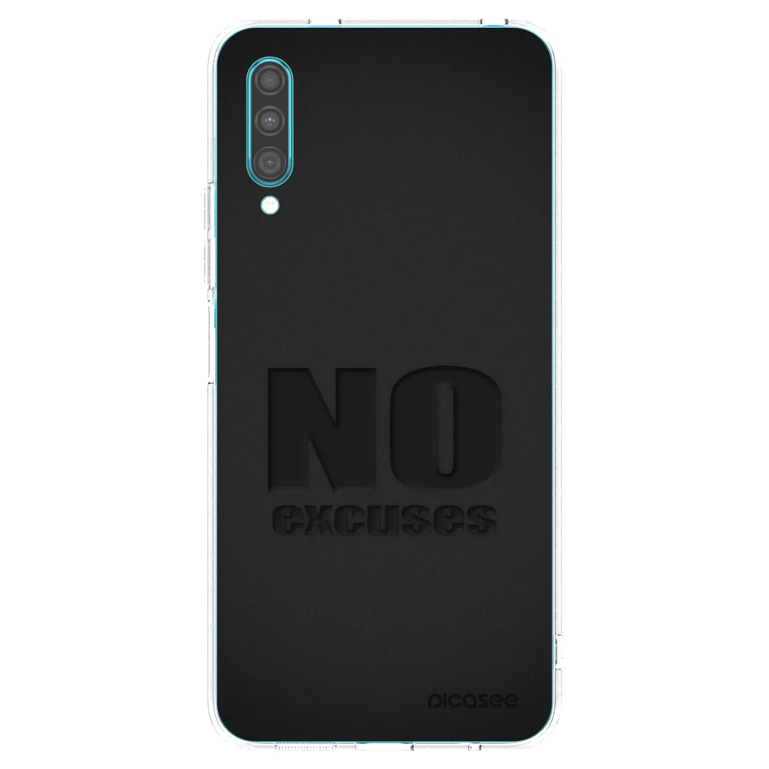Picasee silikonowe przeźroczyste etui na Samsung Galaxy A30s A307F - No Excuses