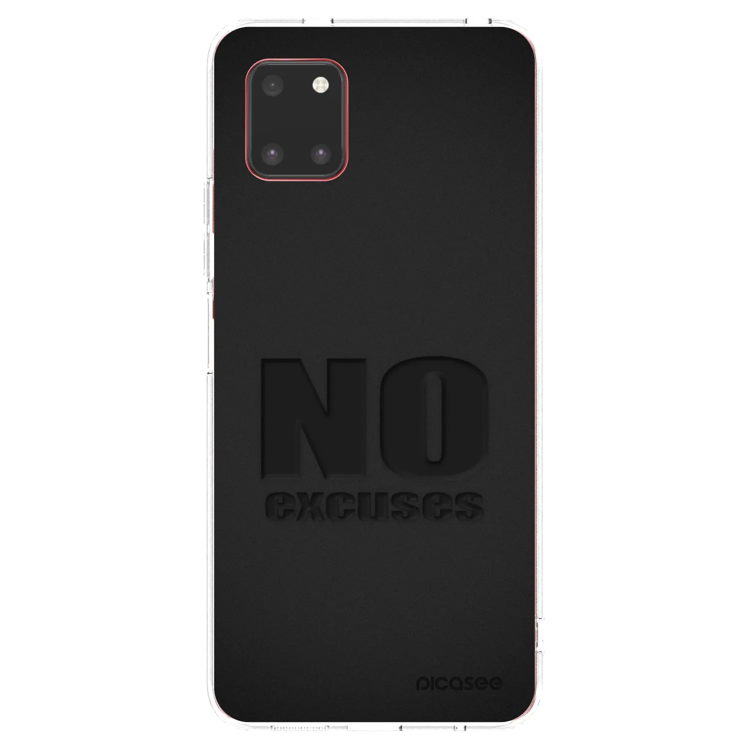 Picasee silikonowe przeźroczyste etui na Samsung Galaxy Note 10 Lite N770F - No Excuses