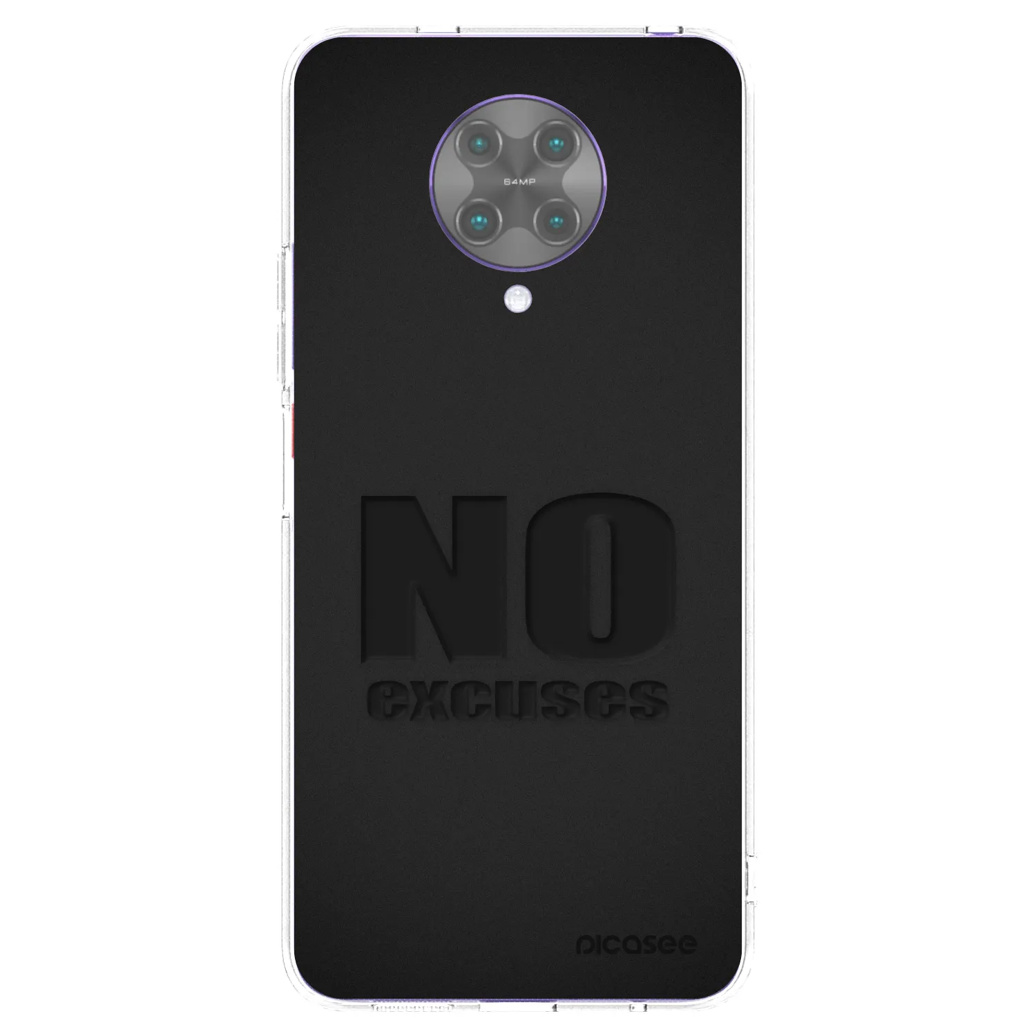 Picasee silikonowe przeźroczyste etui na Xiaomi Poco F2 Pro - No Excuses