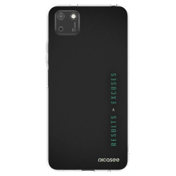 Picasee silikonowe przeźroczyste etui na Huawei Y5P - Results x Excuses