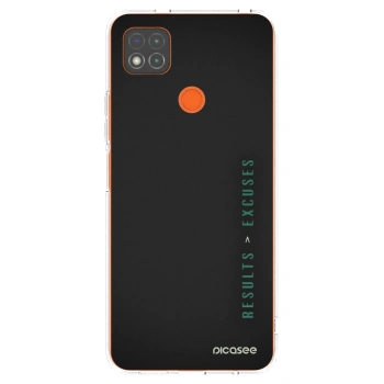 Picasee silikonowe przeźroczyste etui na Xiaomi Redmi 9C - Results x Excuses