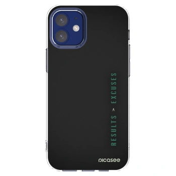 Picasee silikonowe przeźroczyste etui na Apple iPhone 12 mini - Results x Excuses
