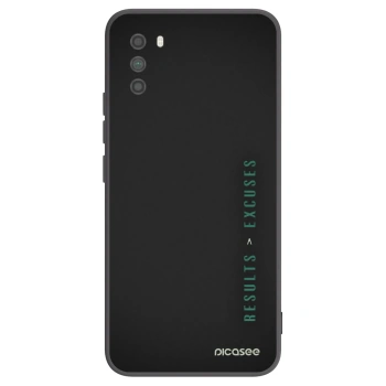 Picasee silikonowe czarne etui na Xiaomi Poco M3 - Results x Excuses