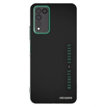 Picasee silikonowe przeźroczyste etui na Honor 10X Lite - Results x Excuses