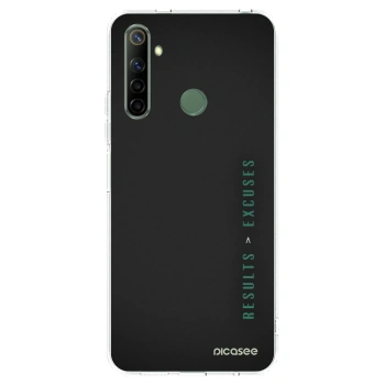 Picasee silikonowe przeźroczyste etui na Realme 6i - Results x Excuses