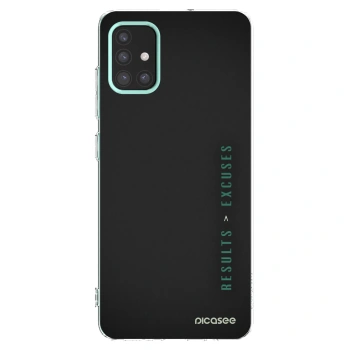 Picasee silikonowe przeźroczyste etui na Samsung Galaxy M31s - Results x Excuses