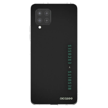 Picasee silikonowe przeźroczyste etui na Samsung Galaxy A42 A426B - Results x Excuses