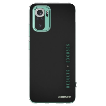 Picasee silikonowe przeźroczyste etui na Xiaomi Redmi Note 10 Pro - Results x Excuses