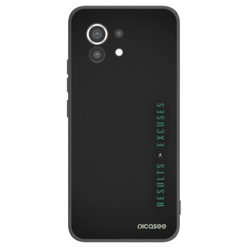 Picasee silikonowe czarne etui na Xiaomi Mi 11 - Results x Excuses