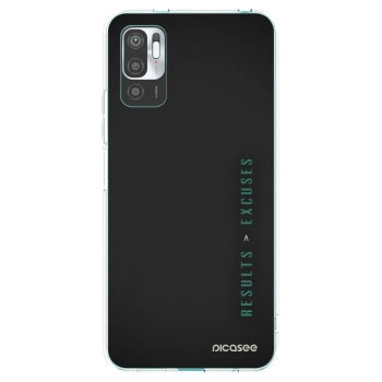 Picasee silikonowe przeźroczyste etui na Xiaomi Redmi Note 10 5G - Results x Excuses