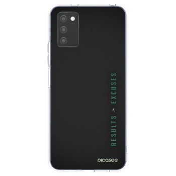 Picasee silikonowe przeźroczyste etui na Samsung Galaxy A02s A025G - Results x Excuses