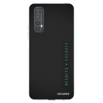 Picasee silikonowe przeźroczyste etui na Realme 7 - Results x Excuses
