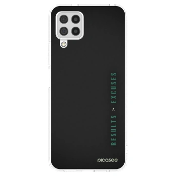 Picasee silikonowe przeźroczyste etui na Samsung Galaxy A22 A225F 4G - Results x Excuses