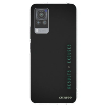 Picasee silikonowe przeźroczyste etui na Vivo X60 Pro 5G - Results x Excuses