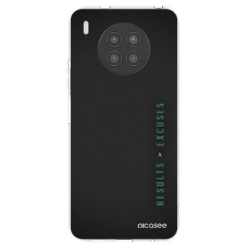Picasee silikonowe przeźroczyste etui na Huawei Nova 8i - Results x Excuses