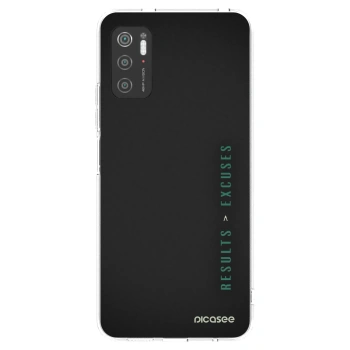 Picasee silikonowe przeźroczyste etui na Xiaomi Poco M3 Pro 5G - Results x Excuses