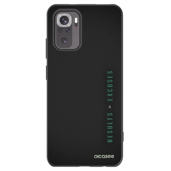Picasee silikonowe czarne etui na Xiaomi Redmi Note 11S 4G - Results x Excuses