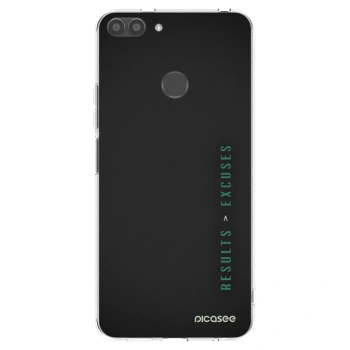 Picasee silikonowe przeźroczyste etui na Huawei P Smart - Results x Excuses