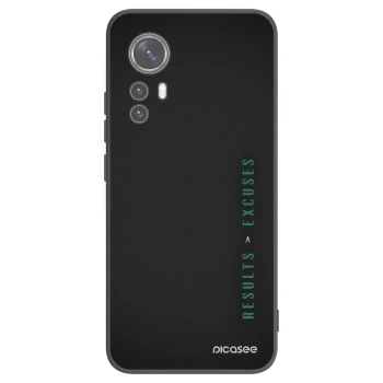 Picasee silikonowe czarne etui na Xiaomi 12X - Results x Excuses