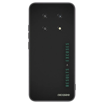 Picasee silikonowe czarne etui na Honor Magic4 Lite 5G - Results x Excuses