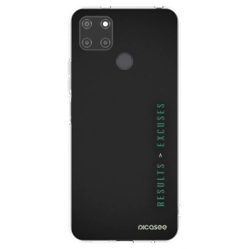 Picasee silikonowe przeźroczyste etui na Realme C21Y - Results x Excuses