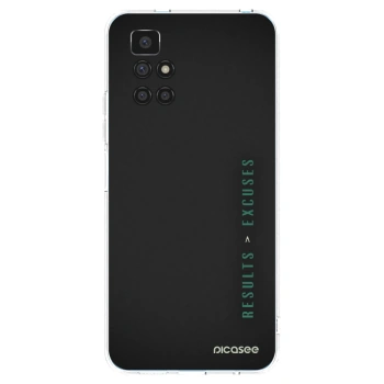 Picasee silikonowe przeźroczyste etui na Xiaomi Redmi 10 (2022) - Results x Excuses