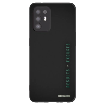 Picasee silikonowe czarne etui na OPPO A94 5G - Results x Excuses