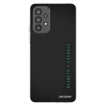 Picasee silikonowe przeźroczyste etui na Samsung Galaxy A73 5G - Results x Excuses