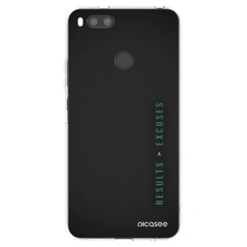 Picasee silikonowe przeźroczyste etui na Xiaomi Redmi A1 - Results x Excuses