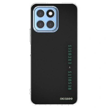 Picasee silikonowe przeźroczyste etui na Honor X8 5G - Results x Excuses
