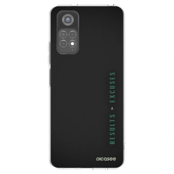 Picasee silikonowe przeźroczyste etui na Xiaomi Redmi Note 11S 5G - Results x Excuses