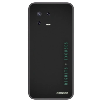 Picasee silikonowe czarne etui na Xiaomi 13 Pro - Results x Excuses