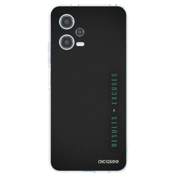 Picasee silikonowe przeźroczyste etui na Xiaomi Redmi Note 12 5G - Results x Excuses