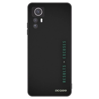 Picasee silikonowe czarne etui na Xiaomi Redmi Note 12S - Results x Excuses