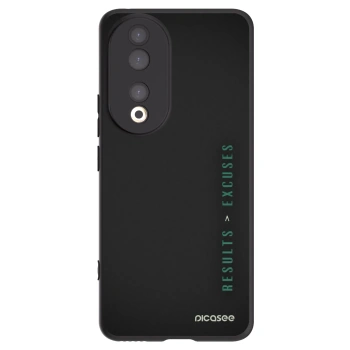 Picasee silikonowe czarne etui na Honor 90 5G - Results x Excuses